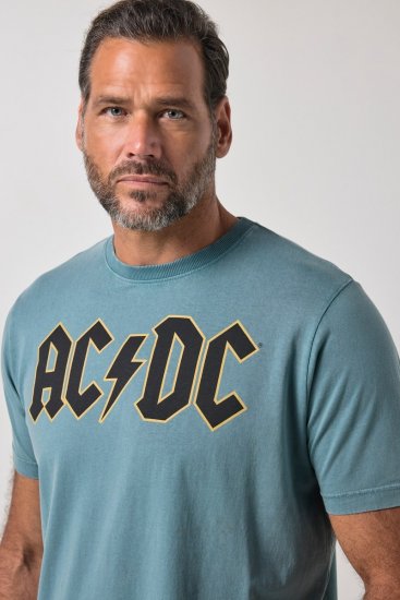 JP1880 849790 AC/DC Classic Logo T-krekls Tirkīzzils - Grupas T-krekli - Grupu un mūzikas T-krekli