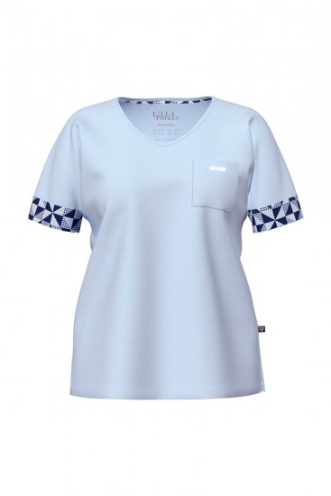 Ulla Popken 849850 Pidžama ar rūtām Gaiši zils - Pidžamas/Loungewear - 