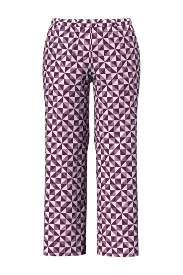 Ulla Popken 849850 Pidžama ar rūtām Ogu sarkans - Pidžamas/Loungewear - 