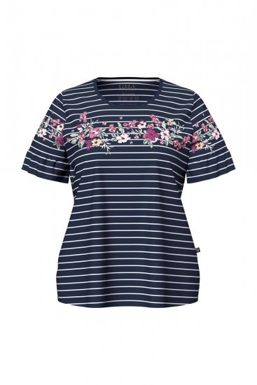 Ulla Popken 850403 Pidžama ar ziediem Tumši zils - Pidžamas/Loungewear - 