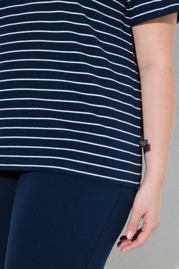 Ulla Popken 850403 Pidžama ar ziediem Tumši zils - Pidžamas/Loungewear - 