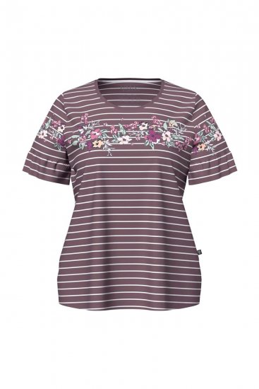 Ulla Popken 850403 Pidžama ar ziediem Brūns - Pidžamas/Loungewear - 