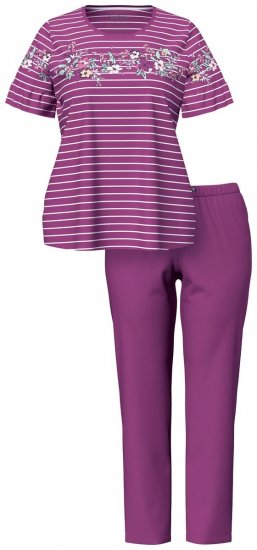 Ulla Popken 850403 Pidžama ar ziediem Violets - Pidžamas/Loungewear - 