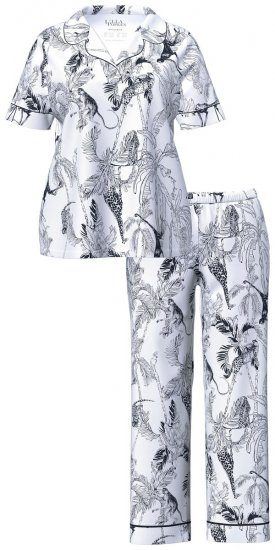 Ulla Popken 850441 Pidžama ar rakstu Pienbalts - Pidžamas/Loungewear - 