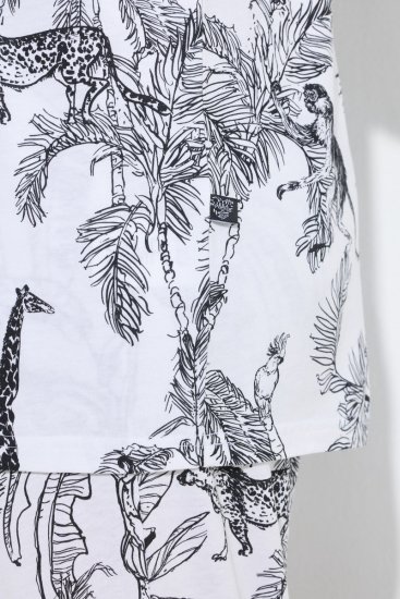 Ulla Popken 850441 Pidžama ar rakstu Pienbalts - Pidžamas/Loungewear - 