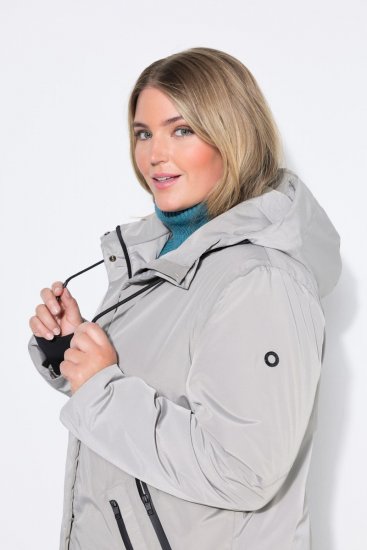 Ulla Popken 850774 Funkcionāls mētelis Pelēks - Mēteļi - Lielo izmēru mēteļi sievietēm