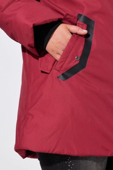 Ulla Popken 850794 Funkcionāls mētelis Sarkans - Mēteļi - Lielo izmēru mēteļi sievietēm