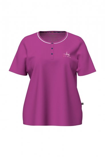 Ulla Popken 850864 3 daļu pidžamas komplekts ar rūtām Violets - Pidžamas/Loungewear - 