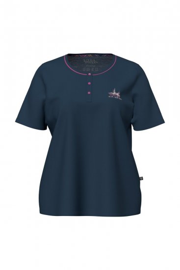 Ulla Popken 850864 3 daļu pidžamas komplekts ar rūtām Violets - Pidžamas/Loungewear - 