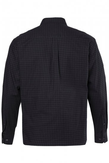 JP1880 850950 Rūtains flaneļa krekls ar garām piedurknēm Melns TALL - TALL krekli - TALL krekli gariem vīriešiem