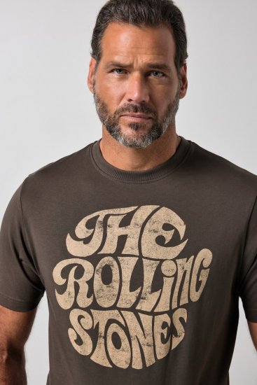 JP1880 851001 Rolling Stones Retro Logo T-krekls Lazdu riekstu TALL - TALL T-krekli - T-krekli gariem vīriešiem