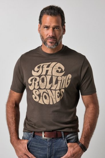 JP1880 851001 Rolling Stones Retro Logo T-krekls Lazdu riekstu TALL - TALL T-krekli - T-krekli gariem vīriešiem