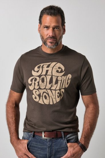 JP1880 851001 Rolling Stones Retro Logo T-krekls Lazdu rieksts - Grupas T-krekli - Grupu un mūzikas T-krekli