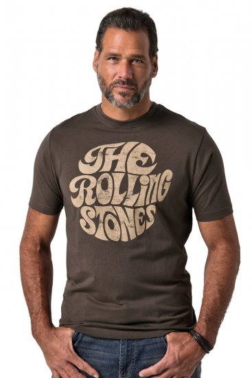 JP1880 851001 Rolling Stones Retro Logo T-krekls Lazdu riekstu TALL - TALL T-krekli - T-krekli gariem vīriešiem