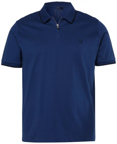 JP1880 851048 Polo krekls ar rāvējslēdzēju Nakts zils TALL - TALL polo krekli - TALL polo krekli gariem vīriešiem
