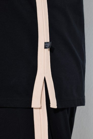Ulla Popken 851245 Pidžama ar svītrām Melns - Pidžamas/Loungewear - 