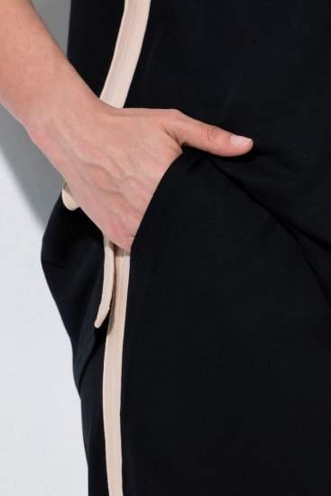 Ulla Popken 851245 Pidžama ar svītrām Melns - Pidžamas/Loungewear - 