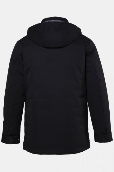 JP1880 851351 Funkcionāla jaka ar kapuci Melns - Jakas & Lietus apģērbs - Jakas - 2XL-12XL