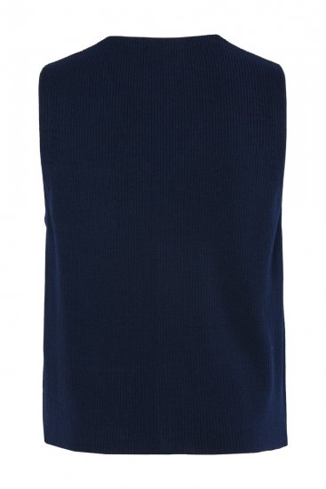 JP1880 851421 Adīta veste ar V veida izgriezumu Tumši zils - Uzvalki un žaketes - Liela izmēra uzvalki un bleizeri