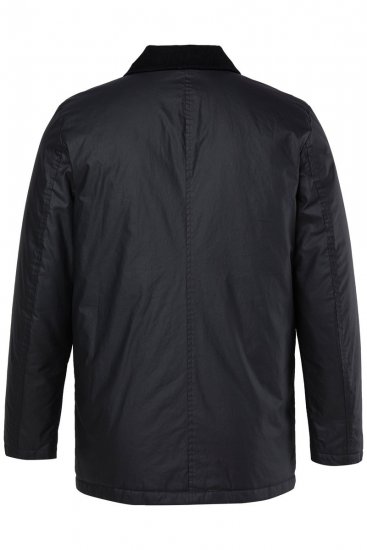 JP1880 851493 Vaskota jaka ar velveta apkakli Melns - Jakas & Lietus apģērbs - Jakas - 2XL-12XL
