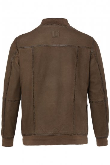 JP1880 851511 Zamšādas jaka no jēra ādas Brūns - Jakas & Lietus apģērbs - Jakas - 2XL-12XL