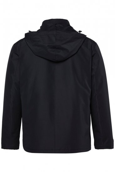 Men+ 552 Jaka ar kapuci un vieglu oderi Melns - Jakas & Lietus apģērbs - Jakas - 2XL-12XL