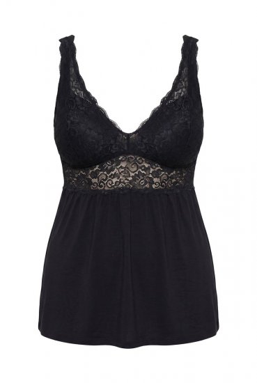 Ulla Popken 851693 Pidžama Melns - Pidžamas/Loungewear - 