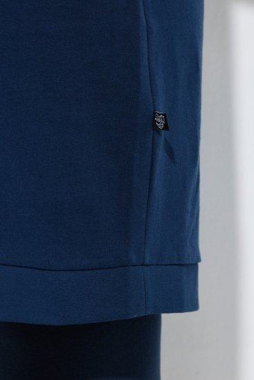 Ulla Popken 851749 Mājas kleita ar rūtām un kapuci Tumši zils - Pidžamas/Loungewear - 