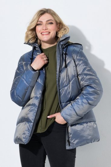 Ulla Popken 851790 Stepēta jaka Džinsa zils - Jakas - Jakas sievietēm lielos izmēros