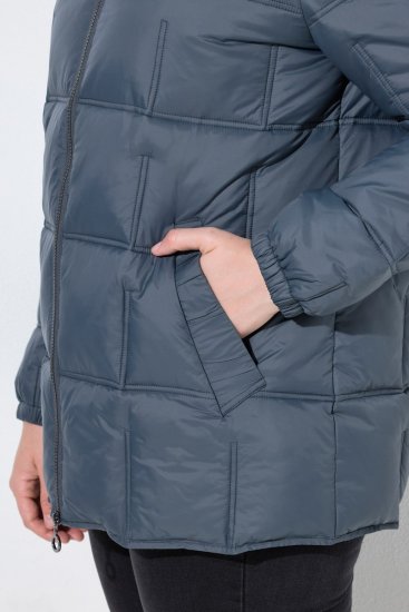 Ulla Popken 851791 Stepēta jaka Tumši zils - Jakas - Jakas sievietēm lielos izmēros