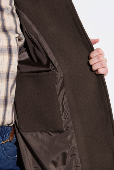 Ulla Popken 851803 Duffle mētelis Tumši brūns - Mēteļi - Lielo izmēru mēteļi sievietēm