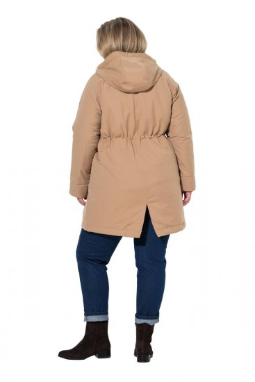 Ulla Popken 852028 Parka Bēšs - Mēteļi - Lielo izmēru mēteļi sievietēm