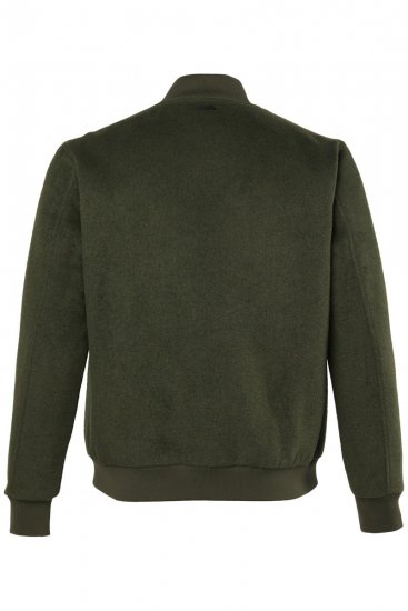 JP1880 852294 Jaka no vilnas maisījuma ar stāvapkakli Haki zaļš - Jakas & Lietus apģērbs - Jakas - 2XL-12XL
