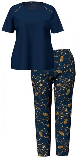 Ulla Popken 852577 Pidžama ar rakstu Tumši zils - Pidžamas/Loungewear - 