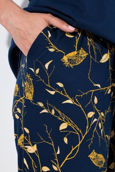 Ulla Popken 852577 Pidžama ar rakstu Tumši zils - Pidžamas/Loungewear - 