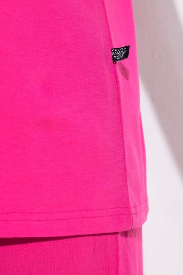 Ulla Popken 852747 Pidžamas augšdaļa ar garām piedurknēm Rozā - Pidžamas/Loungewear - 