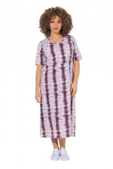 Ulla Popken 852854 Svītraina midi kleita Brūns - Midi kleitas - Midi kleitas lielajos izmēros