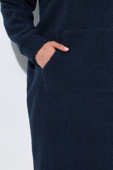 Ulla Popken 853353 Mājas kleita ar kapuci Tumši zils - Pidžamas/Loungewear - 