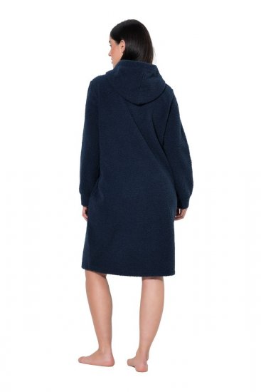 Ulla Popken 853353 Mājas kleita ar kapuci Tumši zils - Pidžamas/Loungewear - 