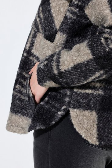 Ulla Popken 853709 Teddy jaka Bēšs - Jakas - Jakas sievietēm lielos izmēros