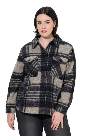 Ulla Popken 853709 Teddy jaka Bēšs - Jakas - Jakas sievietēm lielos izmēros