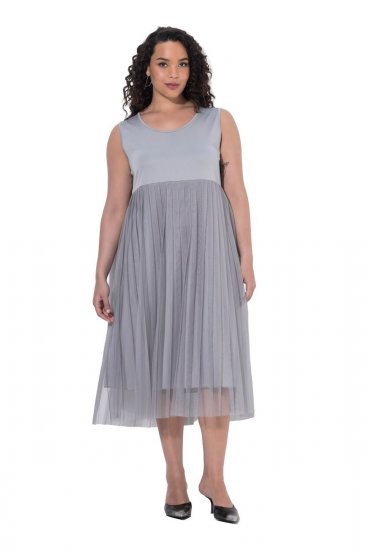 Ulla Popken 853879 A veida midi kleita Pelēks - Midi kleitas - Midi kleitas lielajos izmēros
