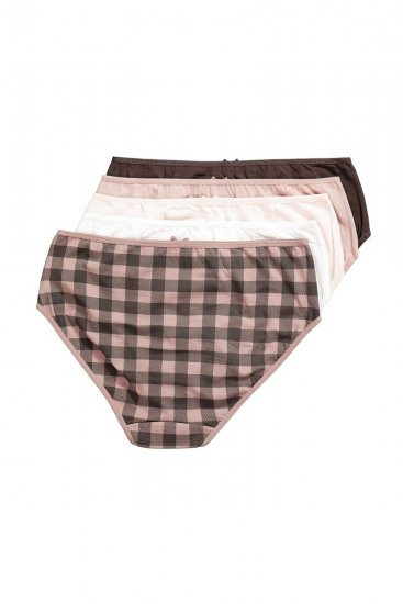 Ulla Popken 854114 Biksītes ar rūtām 5 gab. Taupe - Biksītes - 