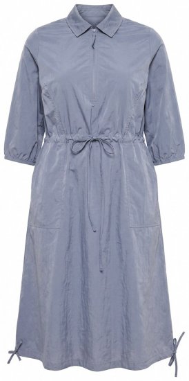 Ulla Popken 854413 Midi kleita ar auklu Pelēks - Midi kleitas - Midi kleitas lielajos izmēros