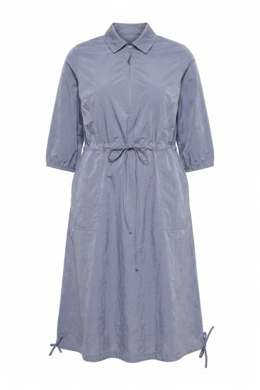 Ulla Popken 854413 Midi kleita ar auklu Pelēks - Midi kleitas - Midi kleitas lielajos izmēros