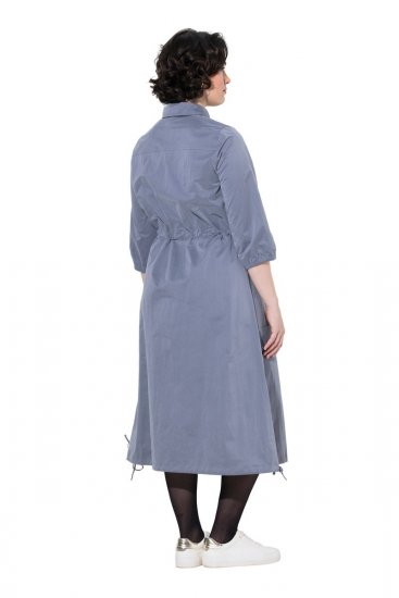 Ulla Popken 854413 Midi kleita ar auklu Pelēks - Midi kleitas - Midi kleitas lielajos izmēros