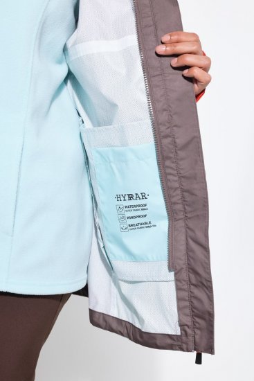 Ulla Popken 855313 Parka Taupe - Mēteļi - Lielo izmēru mēteļi sievietēm