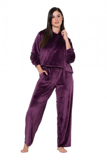 Ulla Popken 856119 Mājas bikses Plūmju - Pidžamas/Loungewear - 