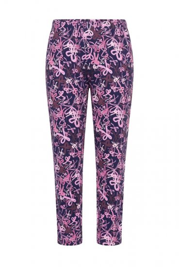 Ulla Popken 856141 Pidžama ar garām piedurknēm Tumši zils - Pidžamas/Loungewear - 