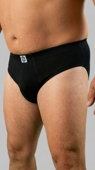 20 Nodi 974 Stretch Cotton Briefs with Internal Elastic Band and Low Rise Black - Apakšveļa un peldšorti - Apakšveļa - 2XL-8XL